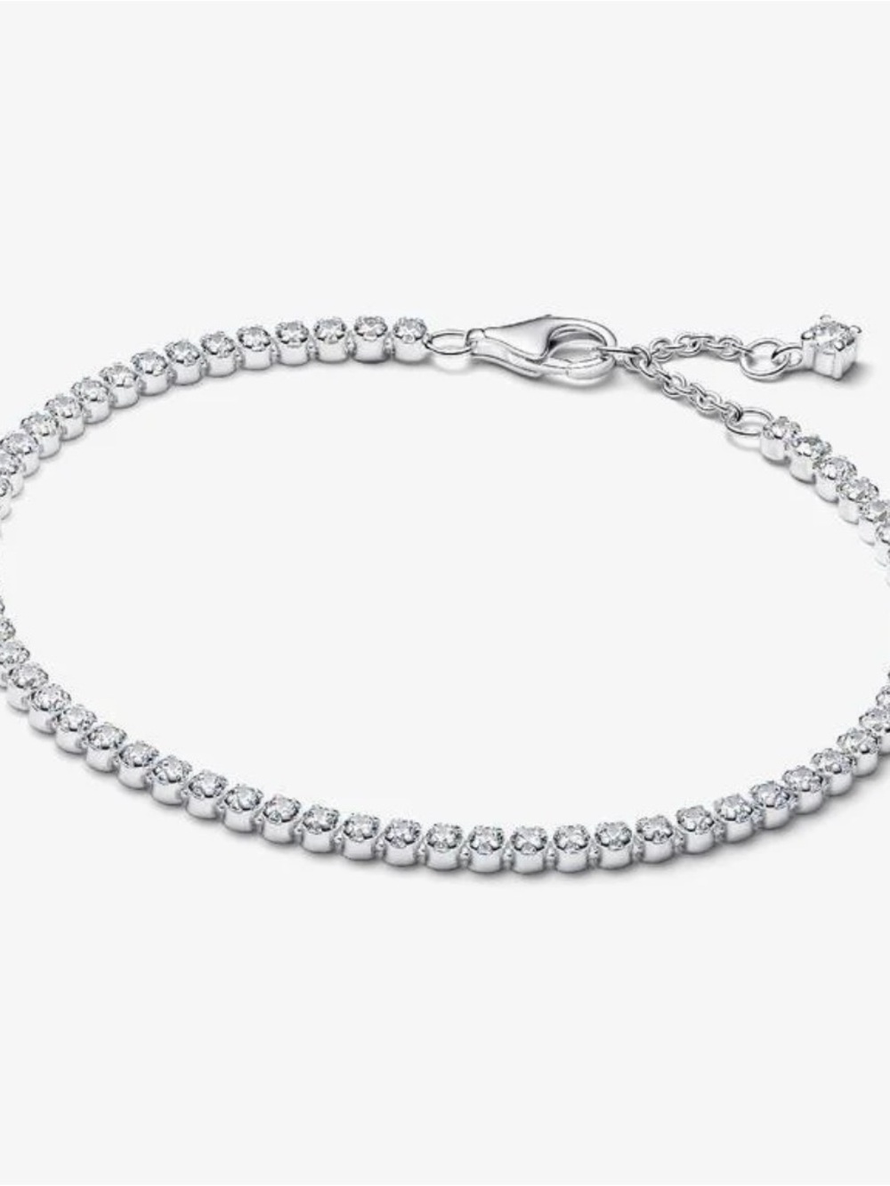 Pandora 925 Sterling Silver Tennis Bracelet with CZ